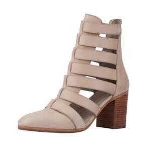 Vintage Foundry Womens Vivi Heel Sandals US 8.5 EU 39 Ivory Leather NWOB